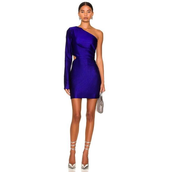 GAUGE81 Namoul Dress in Ultramarine Blue One Shoulder - Picture 1 of 4